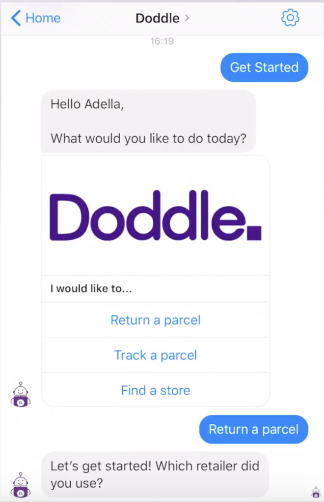 Doddle launches Facebook chatbot for returns