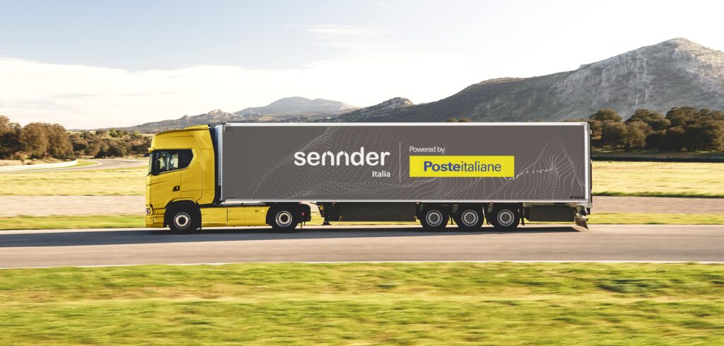 Poste Italiane freight vehicle on the road