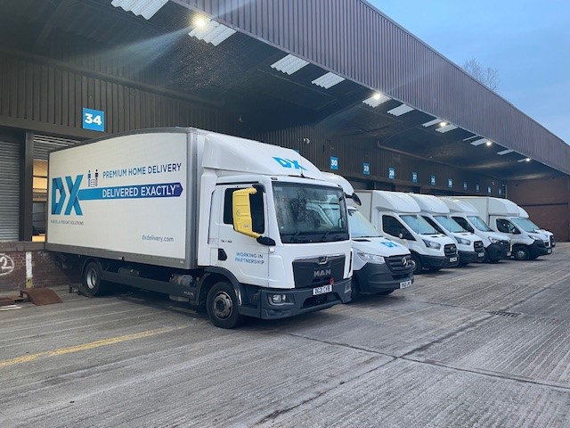 DX trucks outside one of the two additional new 2-Man Supersites