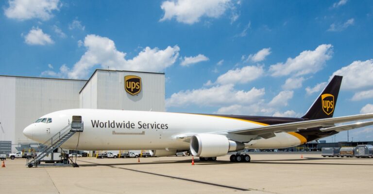 UPS aircraft outside the current facility at Clark Airport in the Philippines. The new hub will open in 2026.