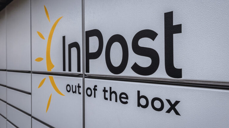 InPost lockers with logo.