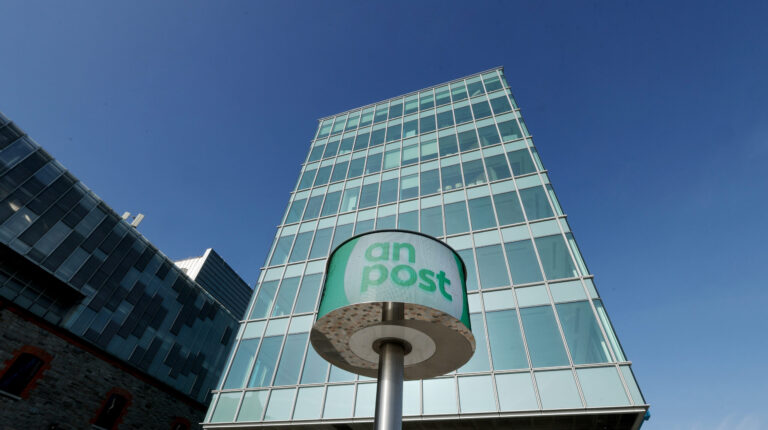 An Post announces five-year strategy to grow e-commerce and sustainability An Post headquarters with signage.