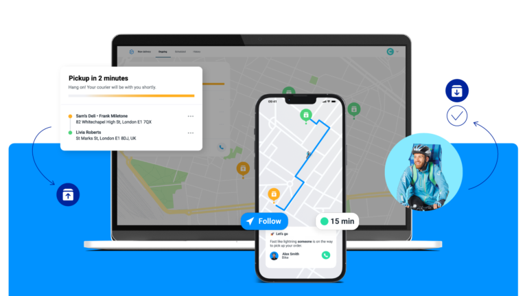 Live tracking elements on web page and app