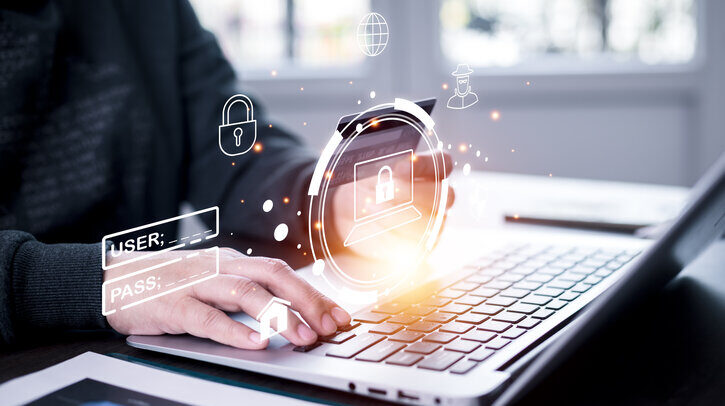 The businessman holds a credit card under the concept of how to safely make credit card payments to avoid fraud and deception.