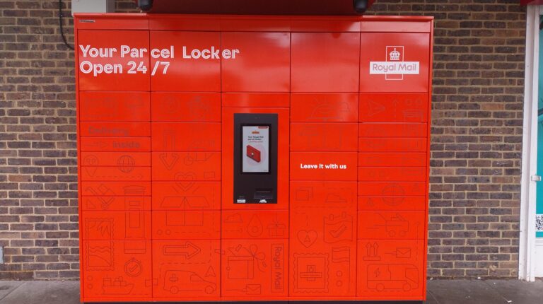 Royal Mail continues rollout of parcel lockers at 60 UK shopping centers.
