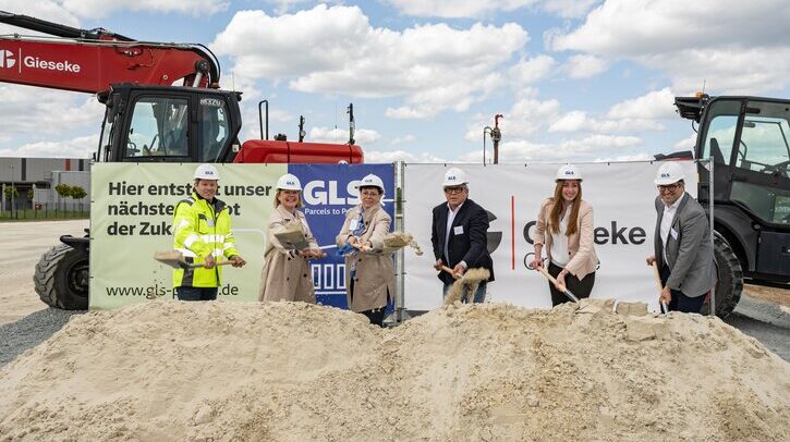 GLS Germany breaks ground on Bremen parcels center.