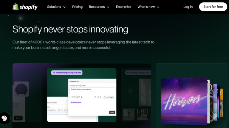 A screenshot of the login page for the Shopify platform.